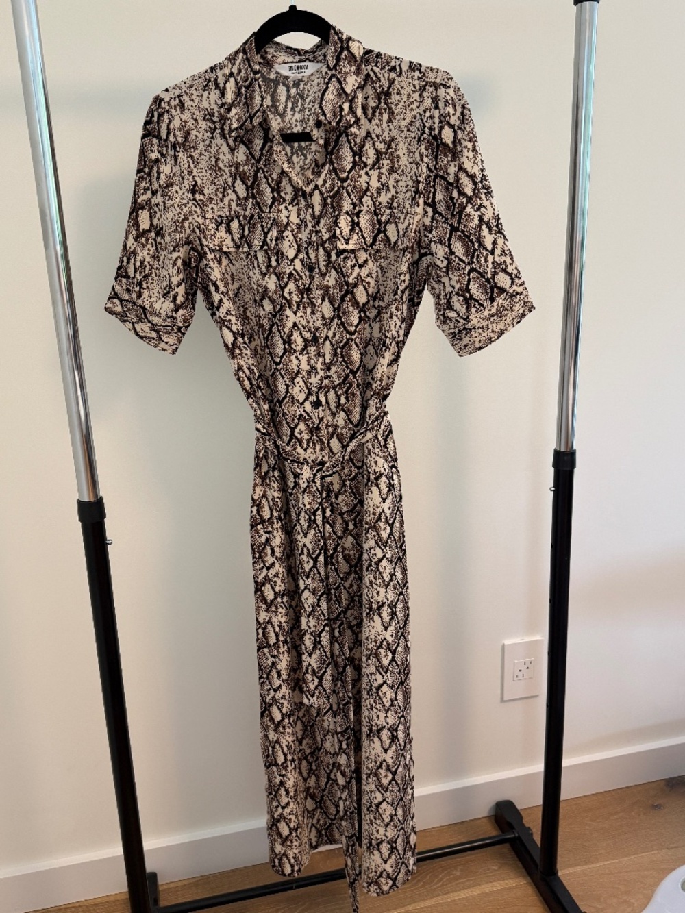 BB Dakota Steve Madden Snakeskin Midi Dress Small EUC